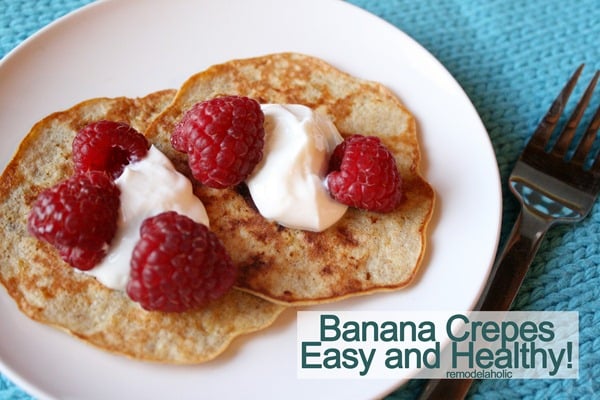 Banana crepes easy to make healthy breakfast