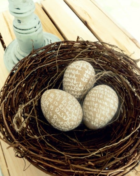 Burlap and Buttons true meaning easter eggs, Easter activities for kids via Remodelaholic