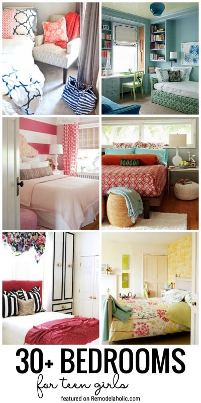 Create A Beautiful Bedroom Space That Fits Her Personality With These 30+ Bedrooms For Teen Girls. Great Ideas In A Lot Of Different Styles Featured On Remodelaholic.com
