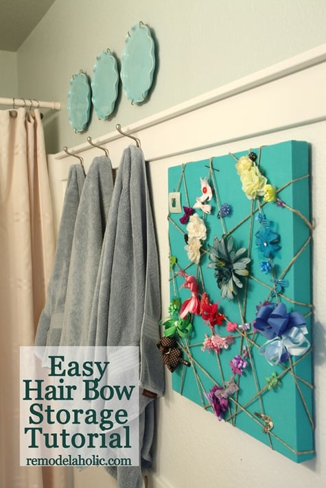 Easy Hair Bow Storage Tutorial