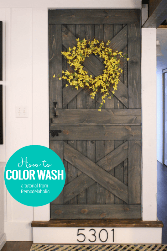 Coloring Washing Is A Unique Painting Technique That Allows The Wood Grain To Show Through Your Paint Color. You'll Love It! A Tutorial From Remodelaholic