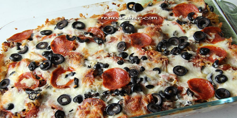 Easy Pizza Pasta Casserole Recipe