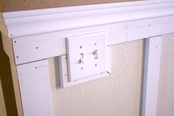 Board And Batten Spacing Around A Light Switch, Remodelaholic