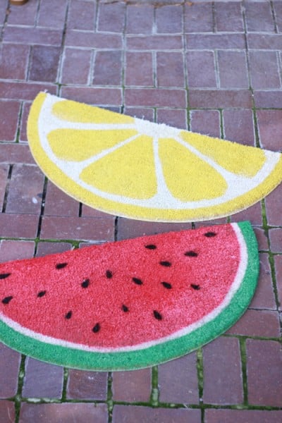DIY fruit welcome mats, The House That Lars Built