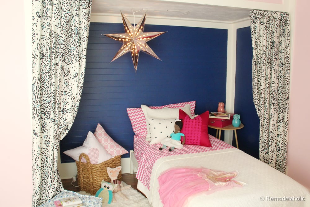 Etta’s Pink and Navy Bed Nook