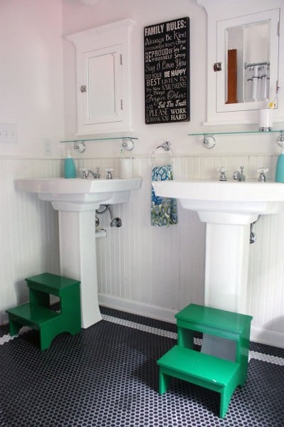 twin vanity bathroom, Apartment Therapy