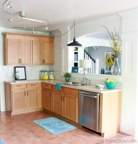 best kitchen remodel ideas -- Remodelaholic park house kitchen, update without painting cabinets