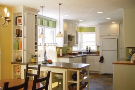 DIY kitchen remodeling and updates. best kitchen remodel ideas -- gutted kitchen renovation with new lighting, Balancing Home on Remodelaholic