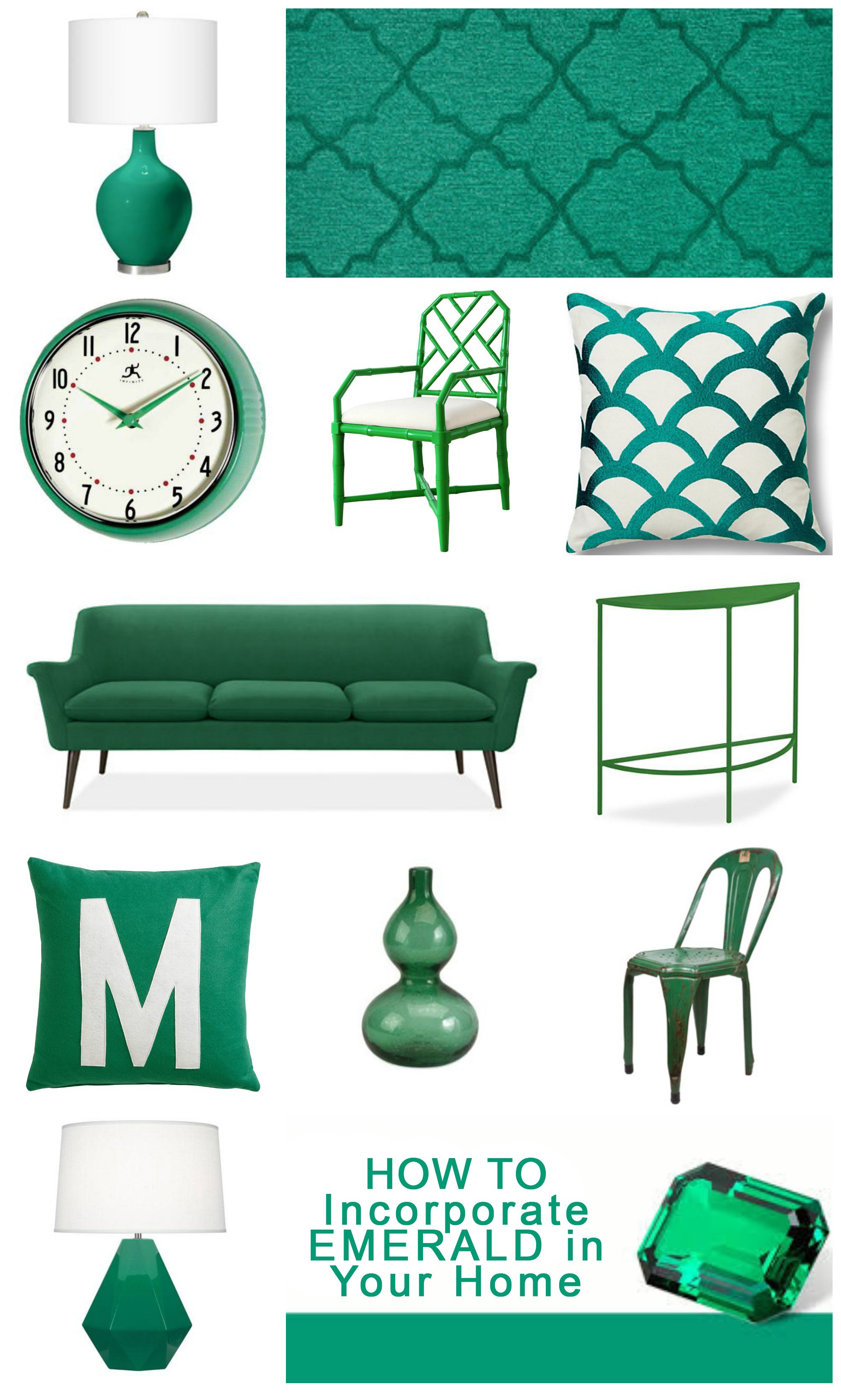 How to Incorporate Emerald in Your Home Decor