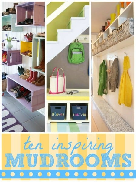 mudroom inspiration from Remodelaholic