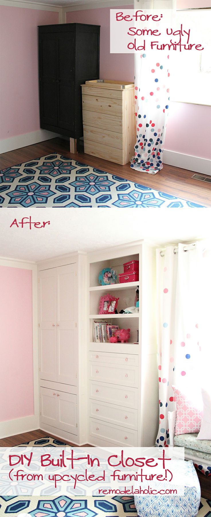From old furniture to built in closet