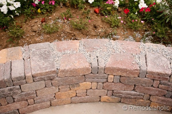 DIY retaining wall by Remodelaholic
