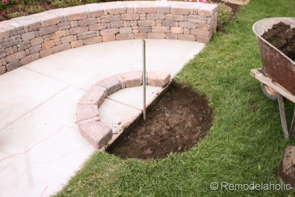 DIY fire pit from a kit by Remodelaholic