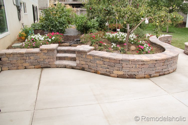 How to Build a Retaining Wall with a Top Cap and Steps