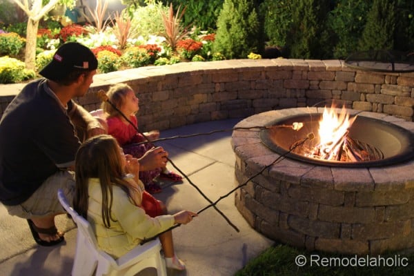 how to build a fire pit, from Remodelaholic