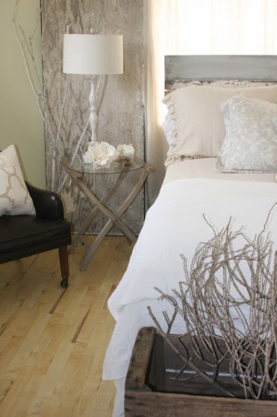 natural rustic bedroom, Salvage Dior
