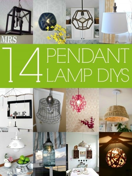 14 Stylish DIY Pendant Lights (with tutorials!) via Remodelaholic.com #diy #pendantlight #lighting