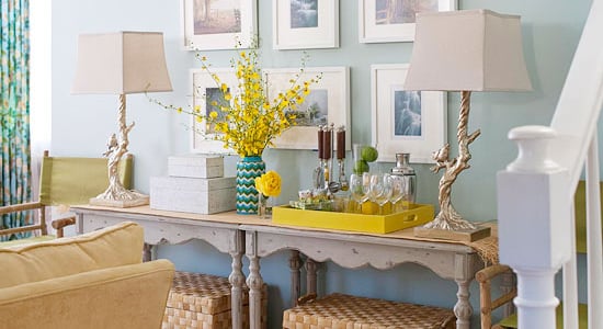 Get This Look: Doubled Up Console Tables