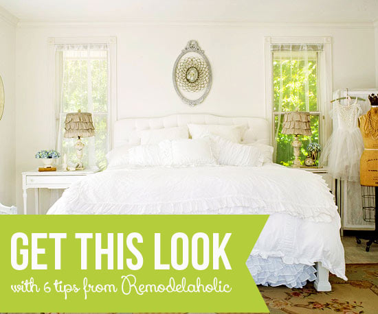 Get This Look - Tips for a Dreamy White Bedroom from Remodelaholic.com