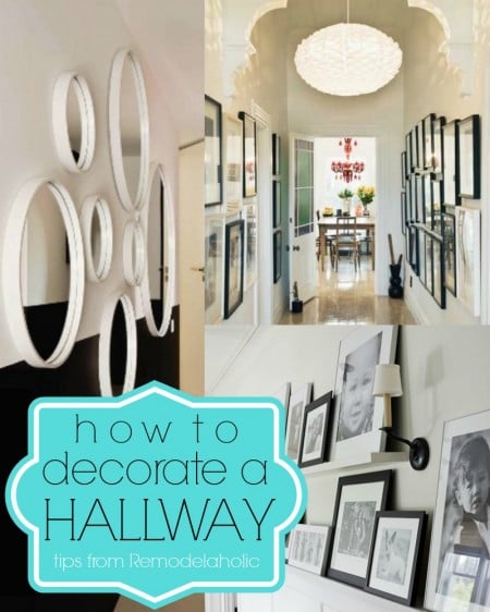 How To Decorate A Hallway via Remodelaholic
