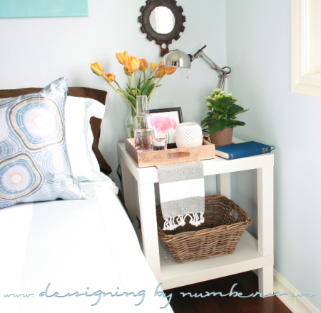 IKEA Lack end table hack, Designing by Numbers featured on Remodelaholic