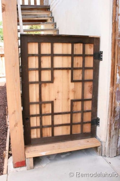 Outdoor Tall Baby Gate, Remodelaholic.com