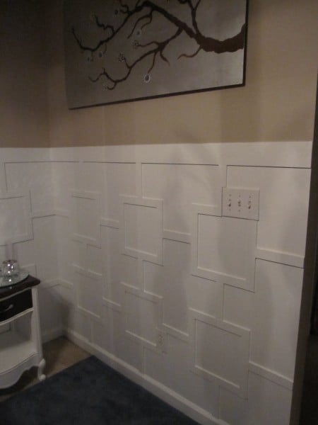 Square Lattice Wainscoting, This Home Of Ours featured on Remodelaholic.com