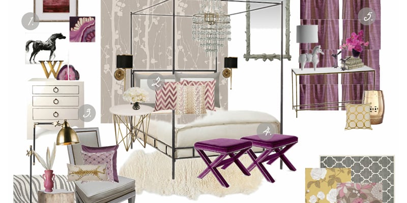 6 Tips for Decorating with Radiant Orchid, Pantone’s Color of the Year