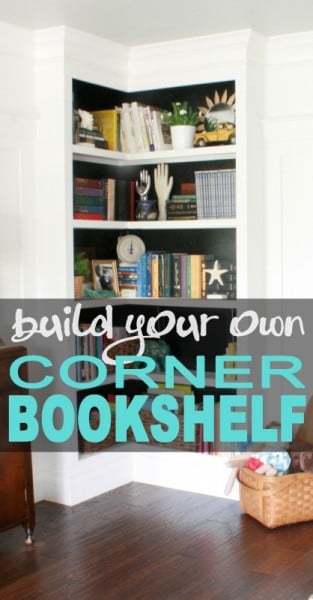 built a built-in corner bookshelf, Remodelaholic