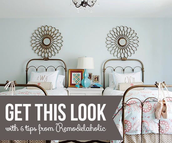 Get This Look - Girls Shared Bedroom Symmetry from Remodelaholic