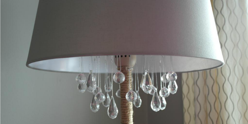 Upcycled DIY Chandelier Lamp