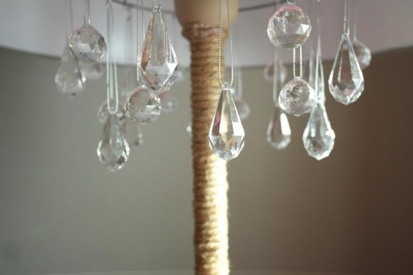 chandelier lamp diy tutorial, Sypsie Designs featured on Remodelaholic