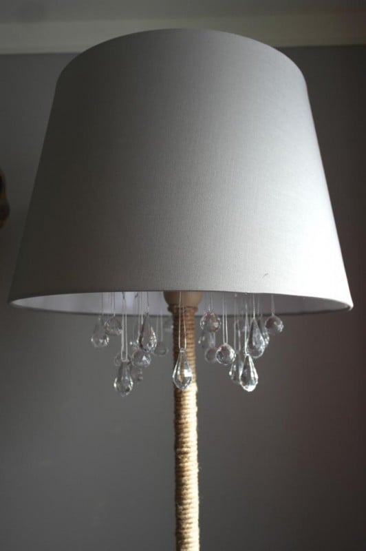 diy chandelier lamp, Sypsie Designs featured on Remodelaholic