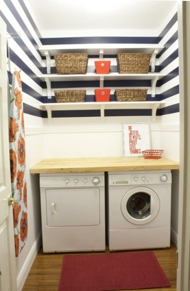 Striped laundry room, A Couple of Dreamers