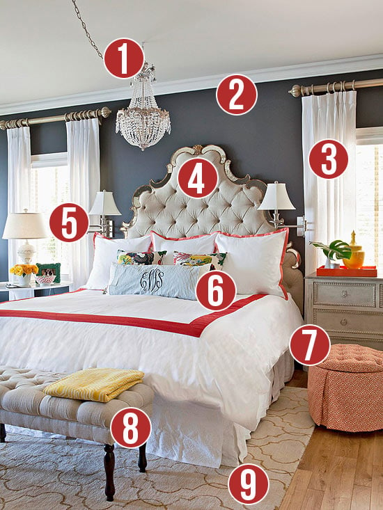 Get This Look - 9 Tips to Creating an Elegant Eclectic Bedroom Style from Remodelaholic.com