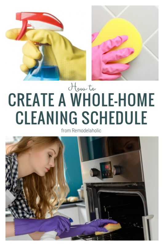 How To Create A Whole Home Cleaning Schedule From Remodelaholic