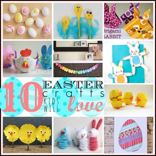 10 Cute Easter Crafts Kids Will Love Featured On Remodelaholic.com