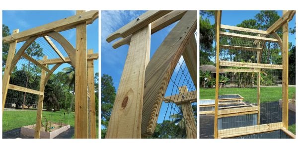Build A Garden Arbor With Gothic Arches For Your Climbing Vegetables, Reader Update, Tutorial From @Remodelaholic