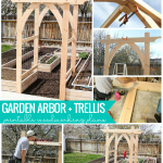 Arched Vegetable Garden Arbor Diy Woodworking Plans #remodelaholic