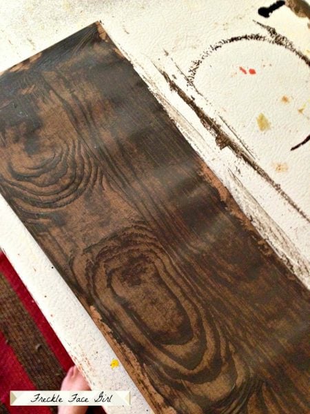 faux wood plank from brown paper, Freckle Face Girl for Remodelaholic