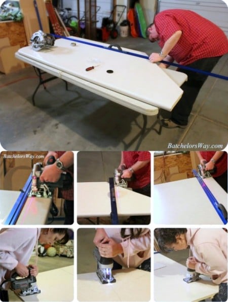 how to cut a countertop to custom size, Batchelors Way on Remodelaholic