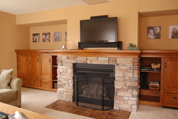 DIY Gas Fireplace Install With Built In Bookshelves, Ramblings From The Burbs On Remodelaholic
