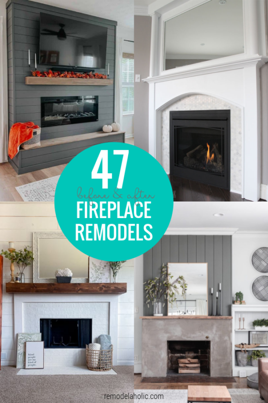 Before And After Fireplace Remodel And Refacing Ideas, Remodelaholic