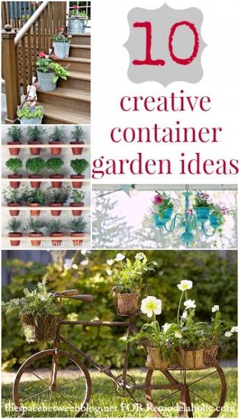 creative container garden ideas