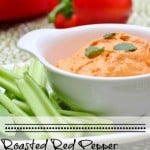 Roasted Red Pepper and Carmelized Onion Dip for Vegetables