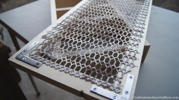 metal grate spice cabinet door, Confessions of a Serial DIYer on Remodelaholic