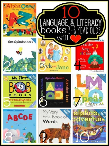 10 Language and Literacy Books 3-6 Year Olds Will Love