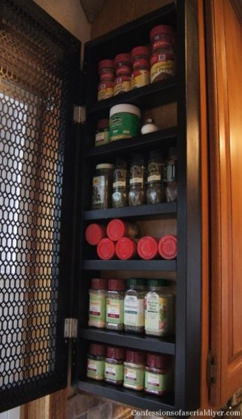 28. space saving spice cabinet tutorial