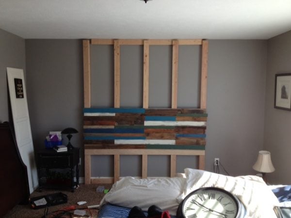 building a plank headboard wall, Pearls Pinstripes and Peanut Butter on Remodelaholic