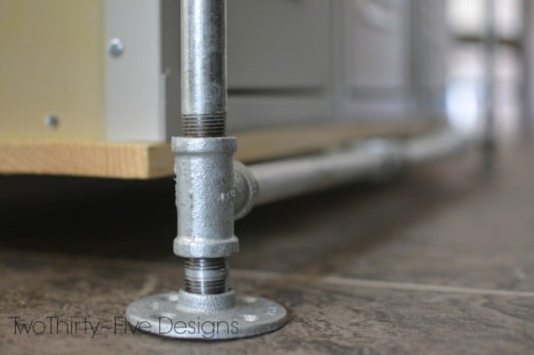 industrial mudroom locker system, Two Thirty Five Designs on Remodelaholic